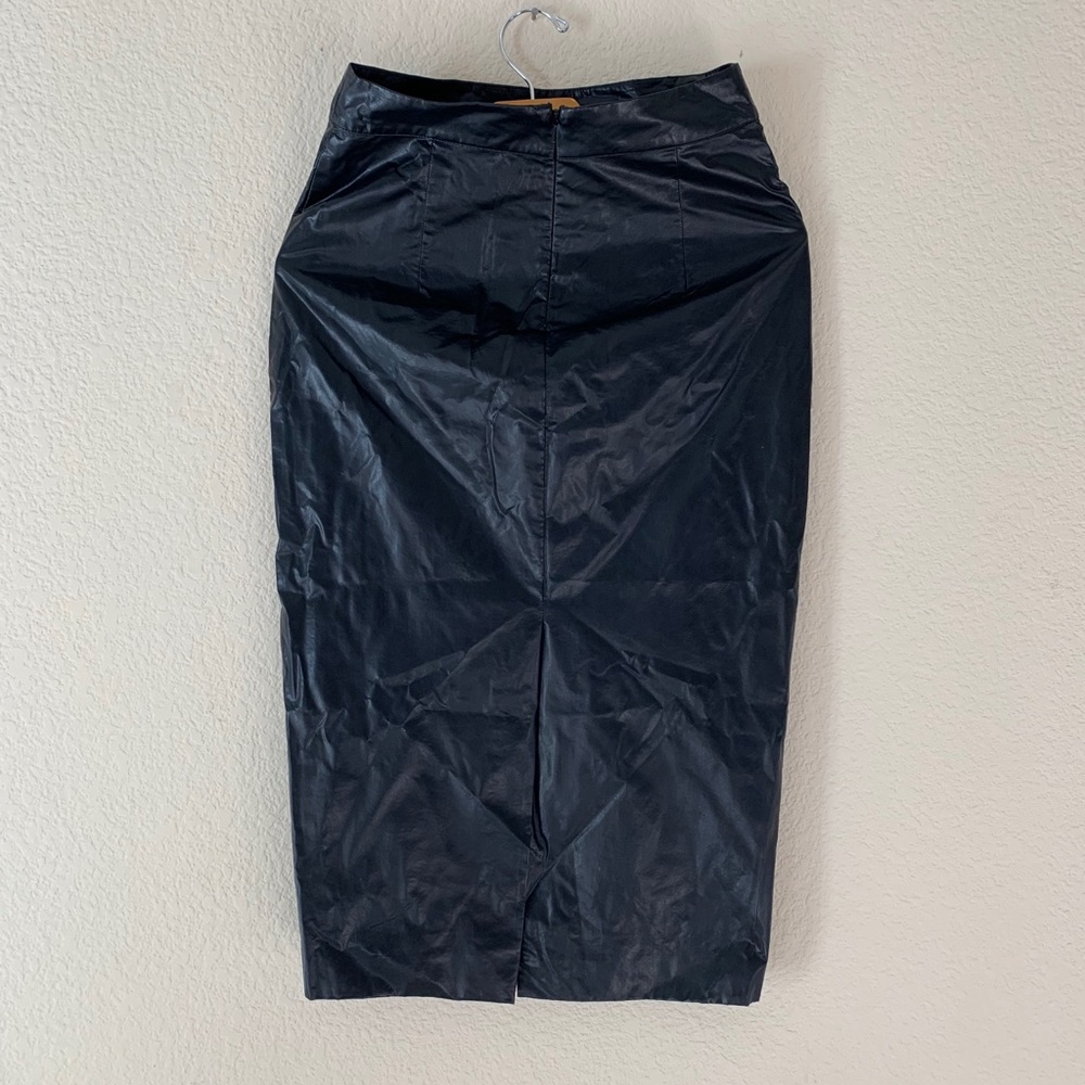 Leith faux leather pencil skirt